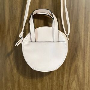 Chic Cream Circle Crossbody Bag